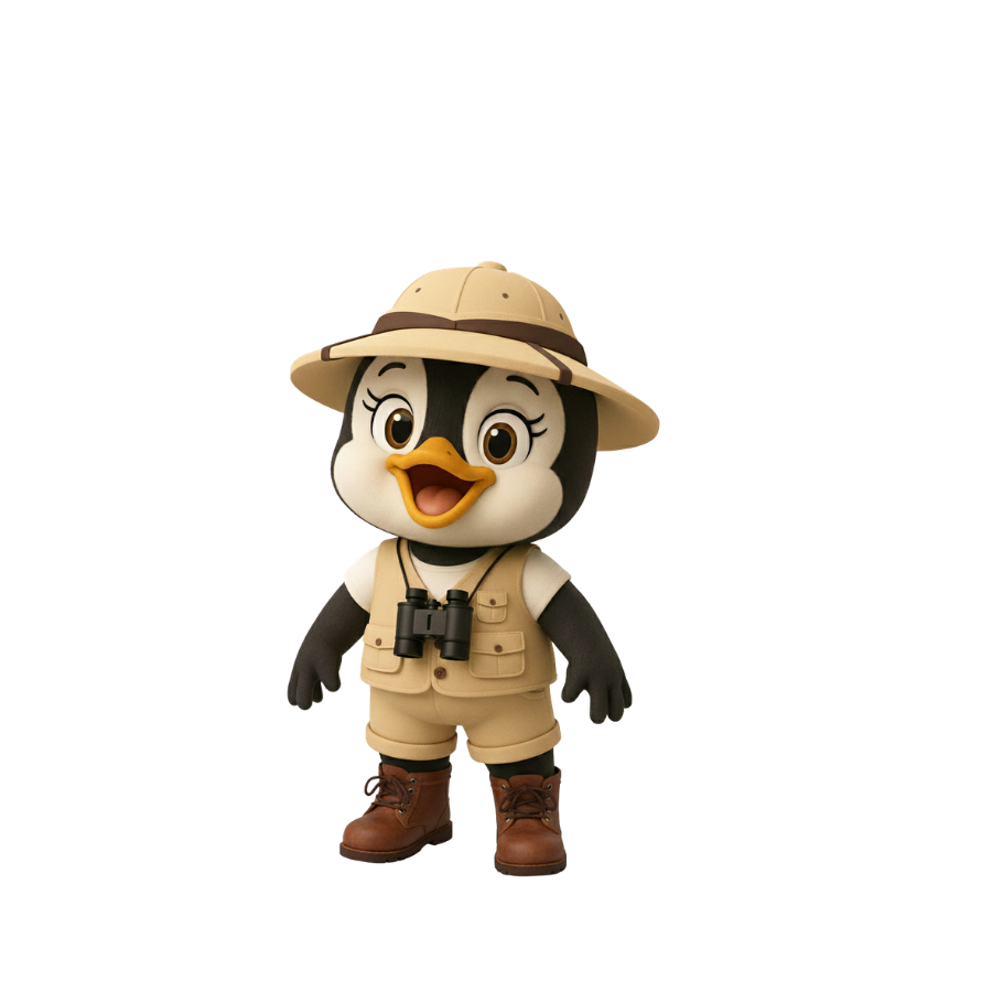 Anda dressed as an explorer