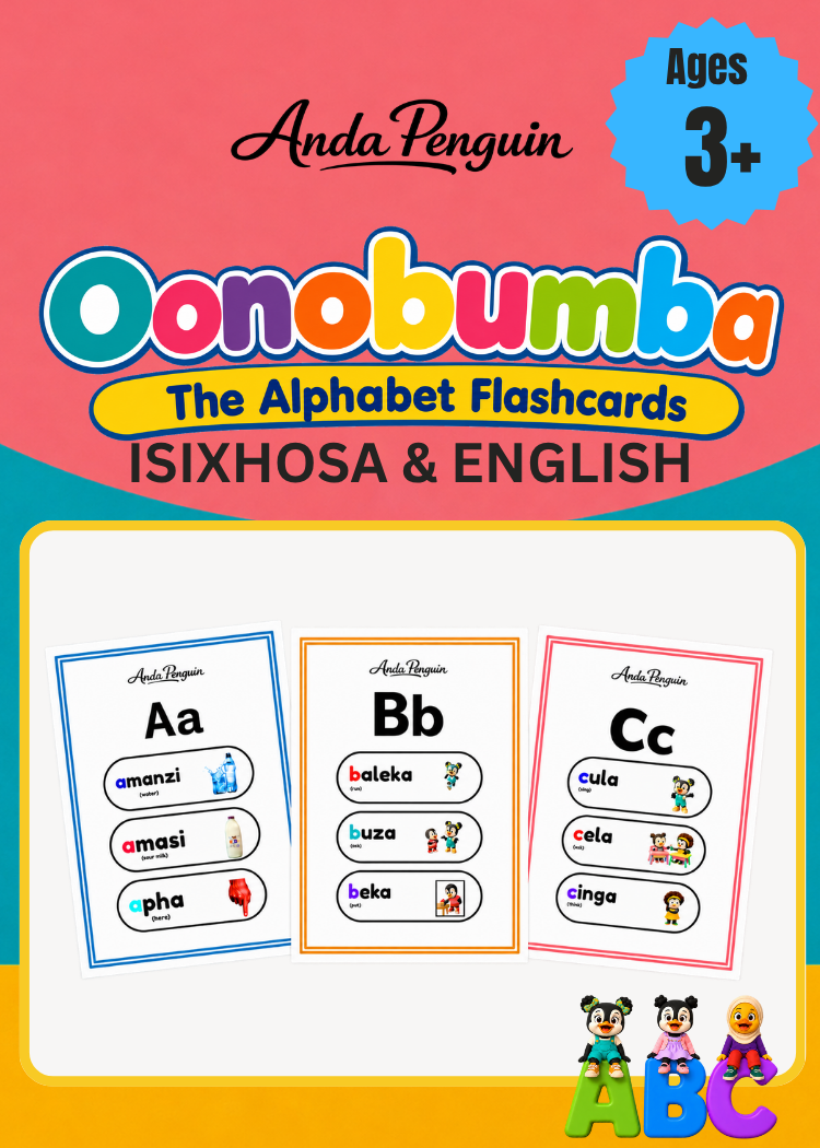 Oonobumba alphabet flashcards cover