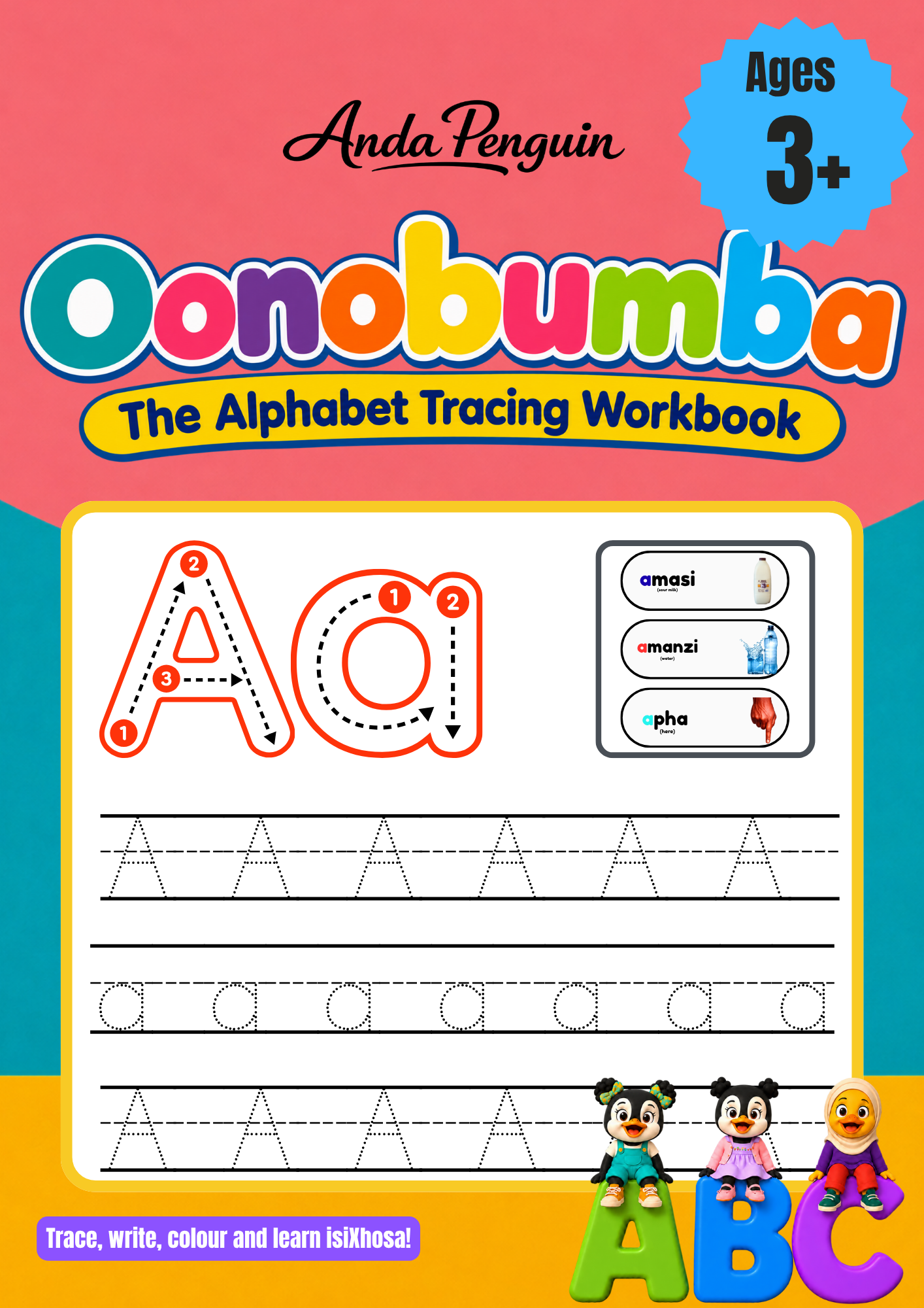 Oonobumba tracing workbook cover